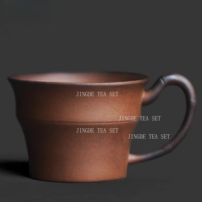Coffee Tea In Chinese - الفخار الخام الخيزران مقبض فنجان الشاي