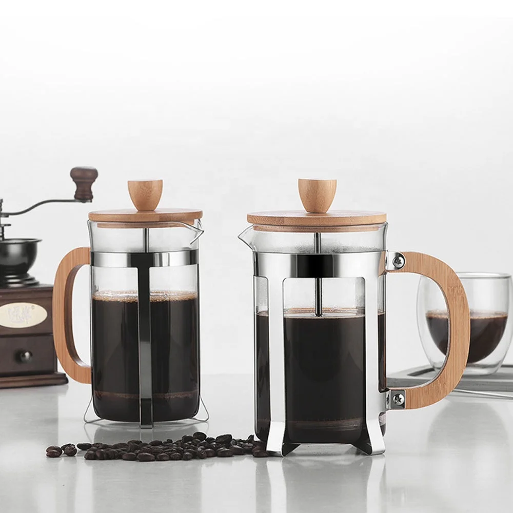 French Press Glass - أباريق ضغط من الفولاذ المقاوم للصدأ
