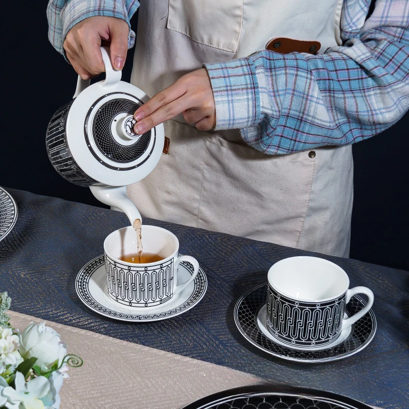 Coffee Tea Sugar Set - طقم شاي بسيط على الطراز الأوروبي،
