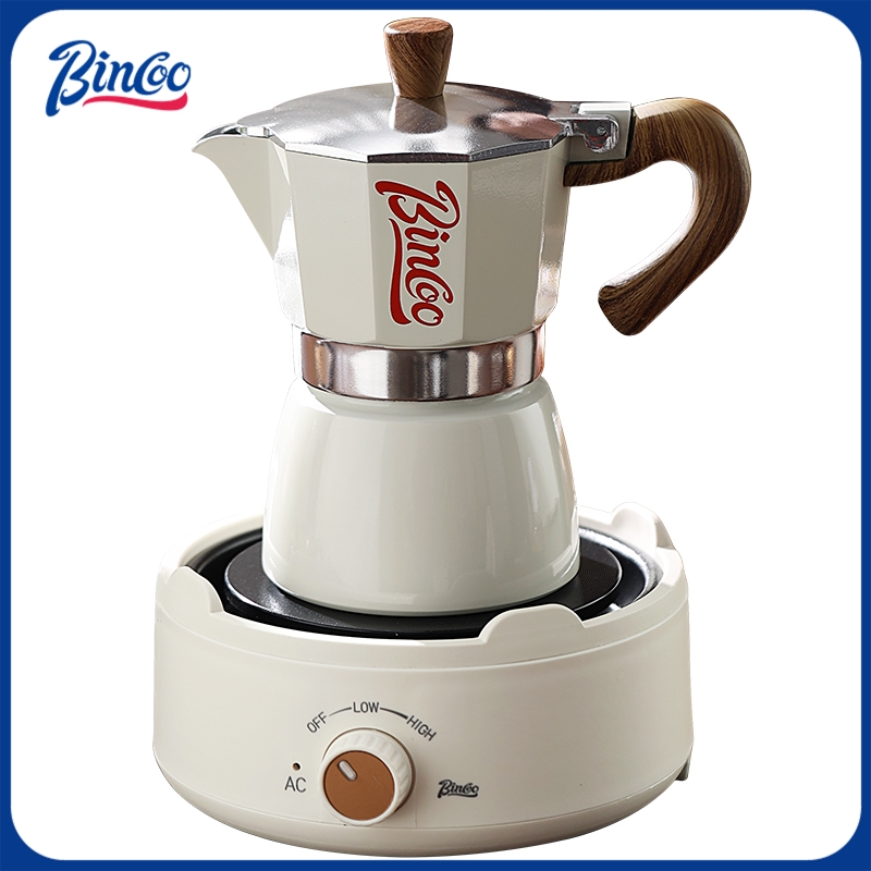 Coffee Tea Making Machine - وعاء Bincoo Moka وموقد كهربائي كومبو