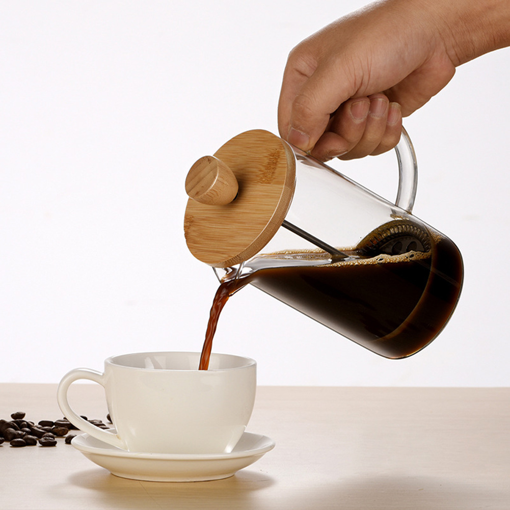 French Press Glass - وعاء ضغط فلتر فرنسي منزلي متعدد