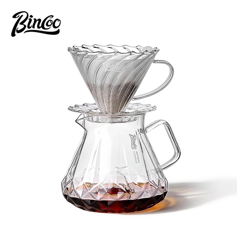 Coffee Dripper V60 - مجموعة BINCOO الكاملة لتحضير القهوة بطريقة