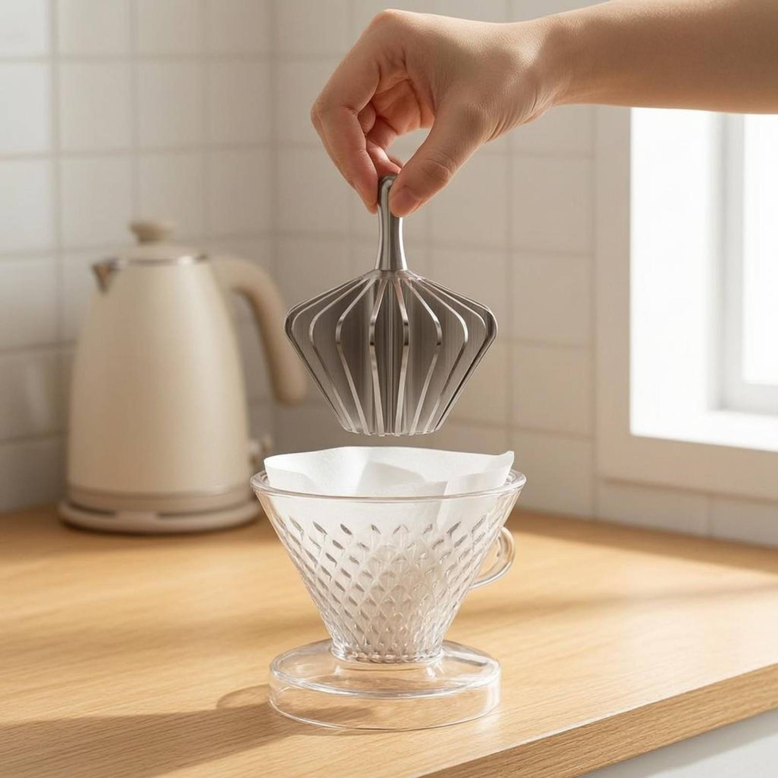 مكبس ورق فلتر القهوة من سبائك  - مراجعة Coffee Dripper V60 وسعره