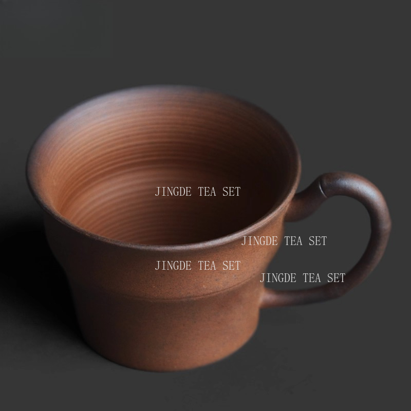 الفخار الخام الخيزران مقبض فنج - مراجعة Coffee Tea In Chinese وسعره