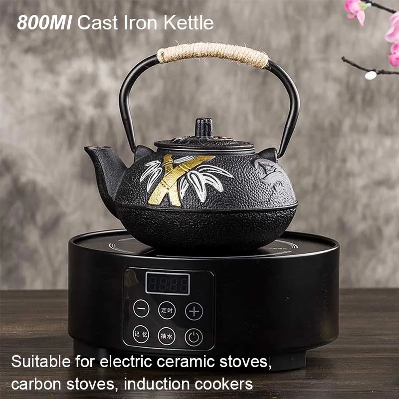 إبريق شاي تخمير مطلي بالبرقوق  - مراجعة Cast Iron Teapot وسعره