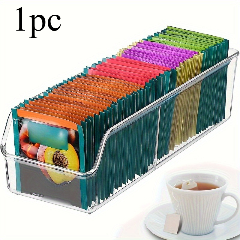 صندوق منظم لأكياس الشاي الشفاف - مراجعة Coffee Tea Sugar Set وسعره