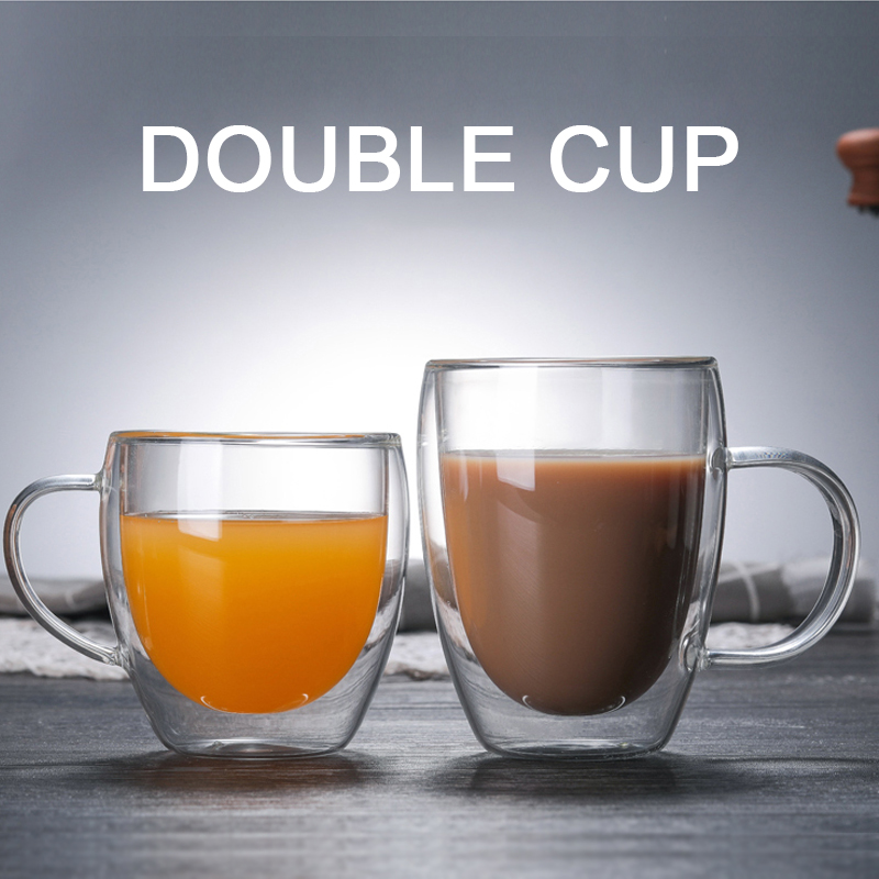 2/3/4 قطعة جدار مزدوج كوب زجاج - مراجعة Lemon Tea Coffee وسعره