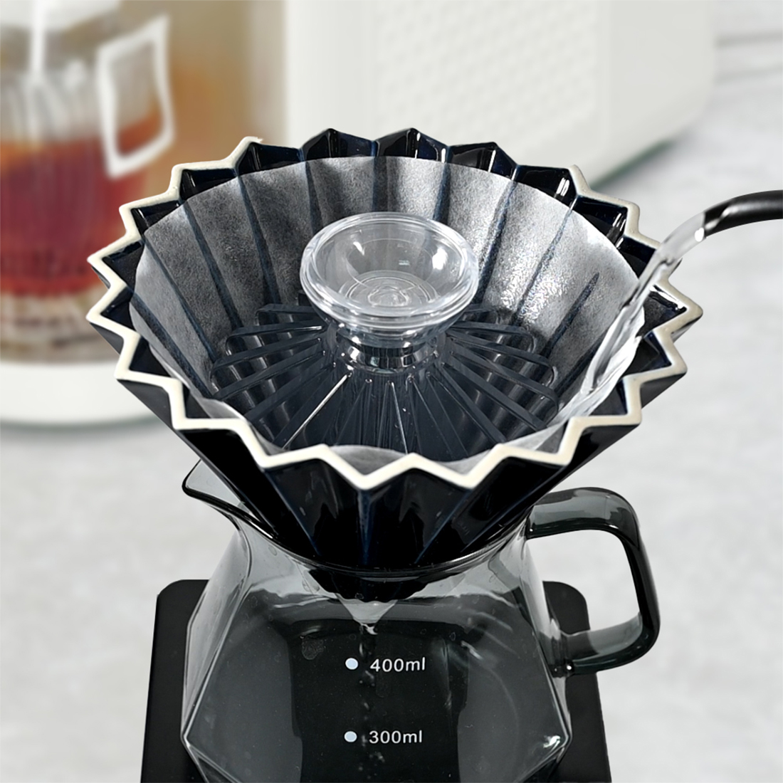 جديد القهوة ورق فلتر مساعد قهو - مراجعة Coffee Dripper V60 وسعره