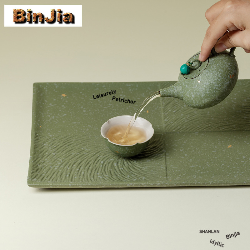 الأخضر الخشنة الفخار مستطيلة ص - مراجعة Coffee Tea In Chinese وسعره