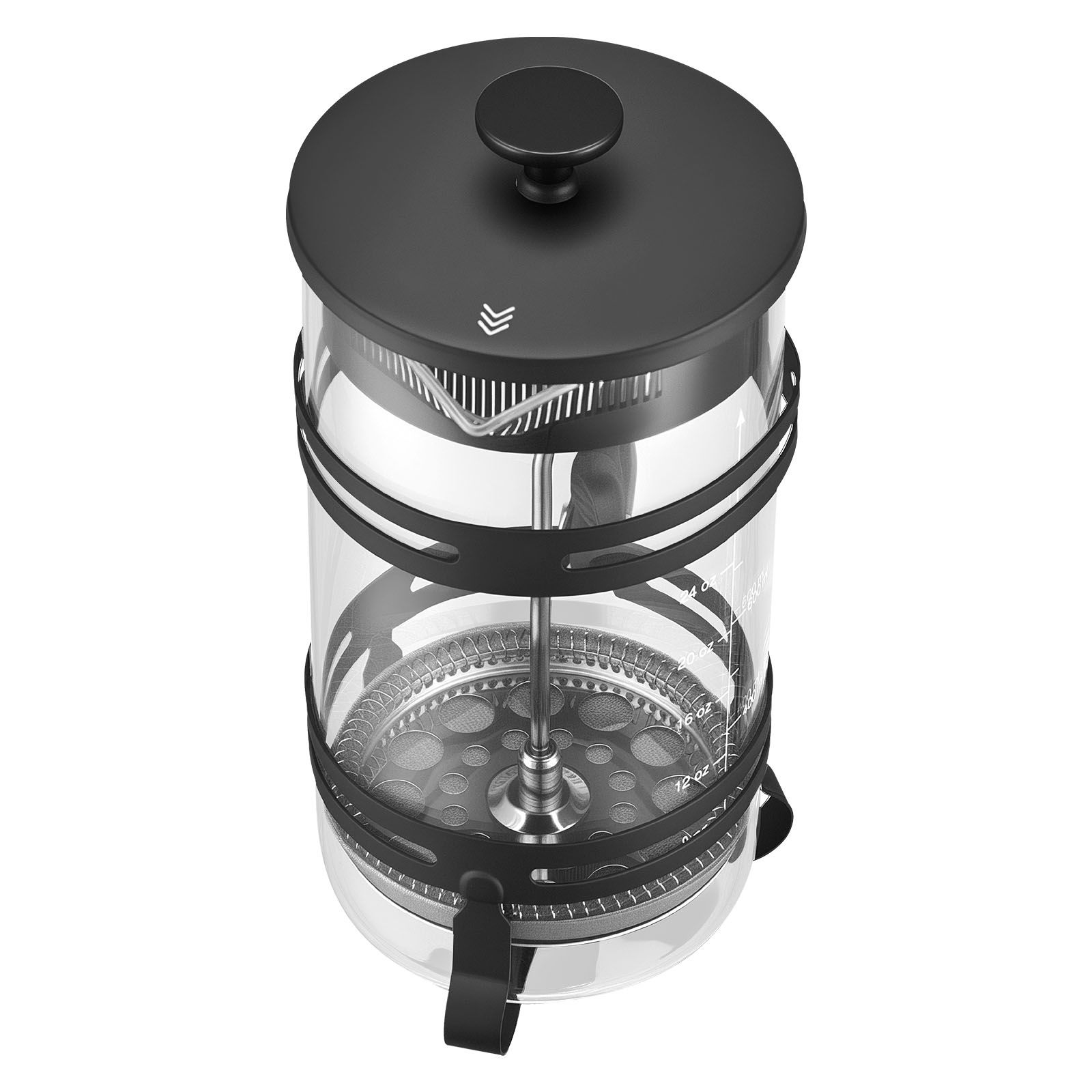 ماكينة تحضير القهوة الفرنسية،  - مراجعة French Press Glass وسعره