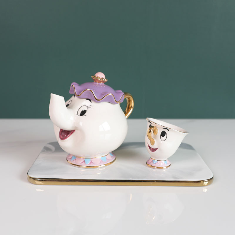 إبريق شاي كرتوني بتصميم الجميل - مراجعة Coffee Tea Sugar Set وسعره