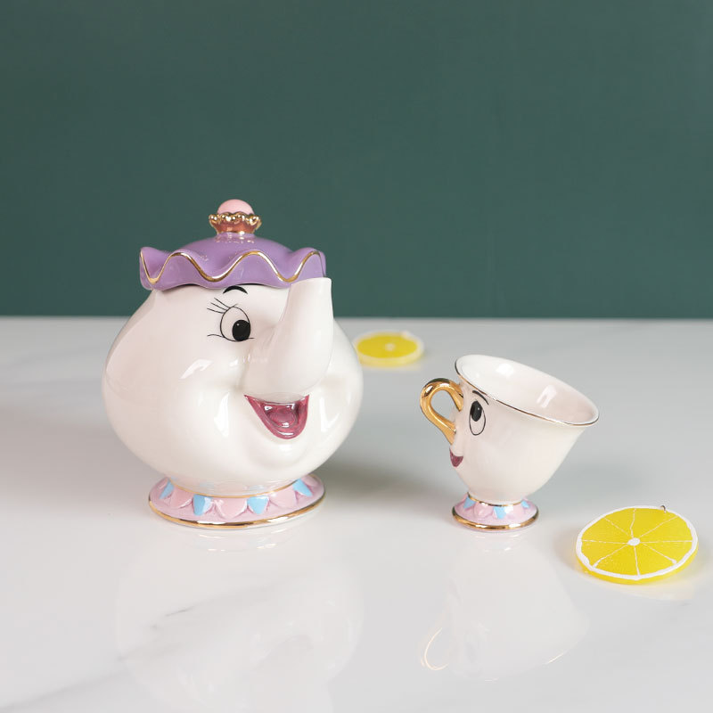 إبريق شاي كرتوني بتصميم الجميل - مراجعة Coffee Tea Sugar Set وسعره