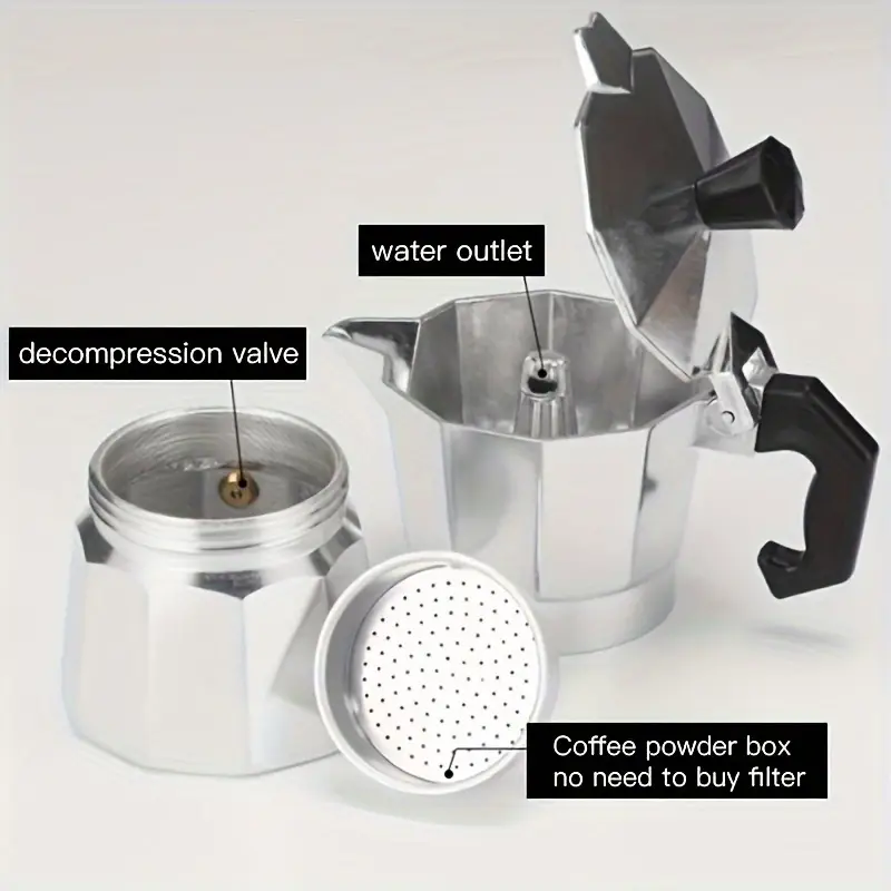 وعاء موكا كلاسيكي من الألومنيو - مراجعة Coffee Tea Making Machine وسعره