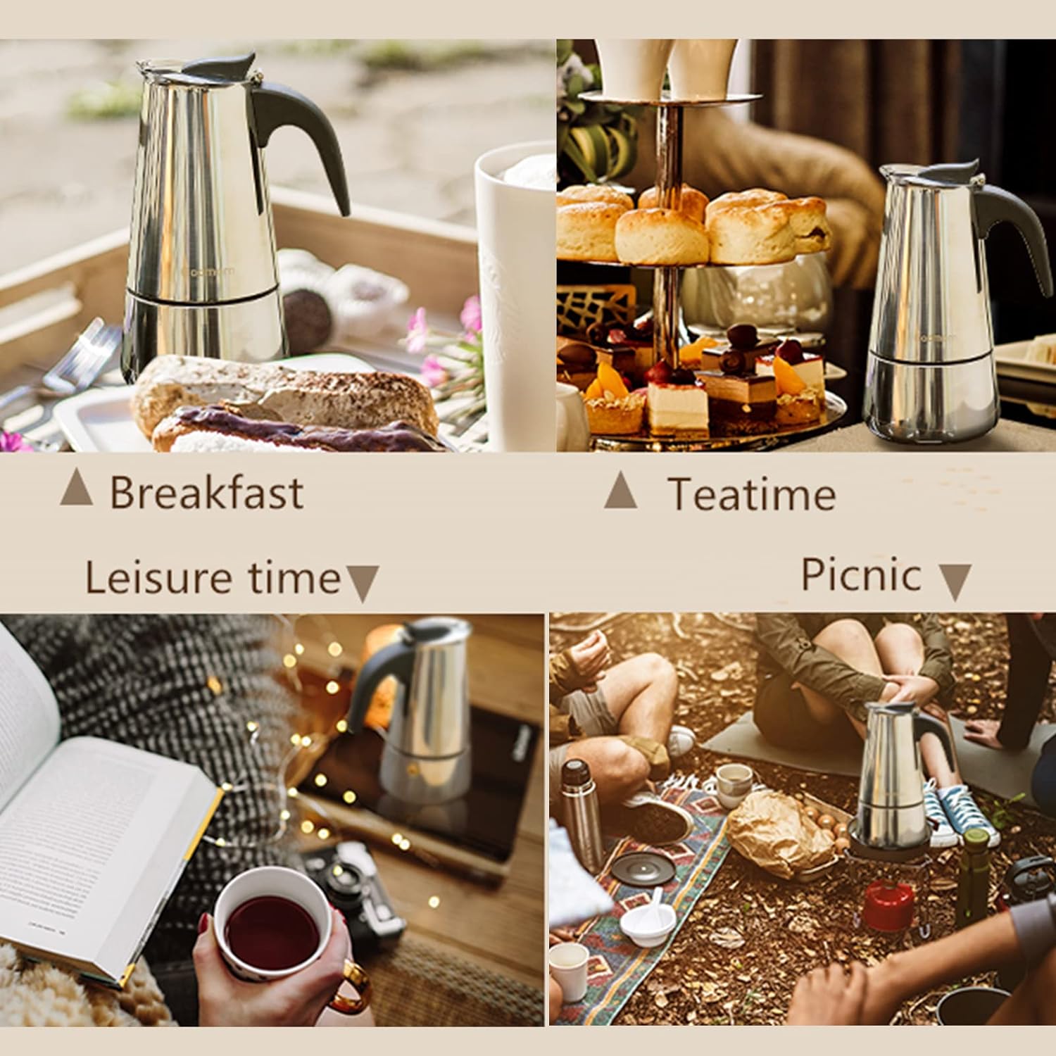 4/أكواب-ماكينة صنع قهوة موكا - مراجعة Coffee Tea Making Machine وسعره