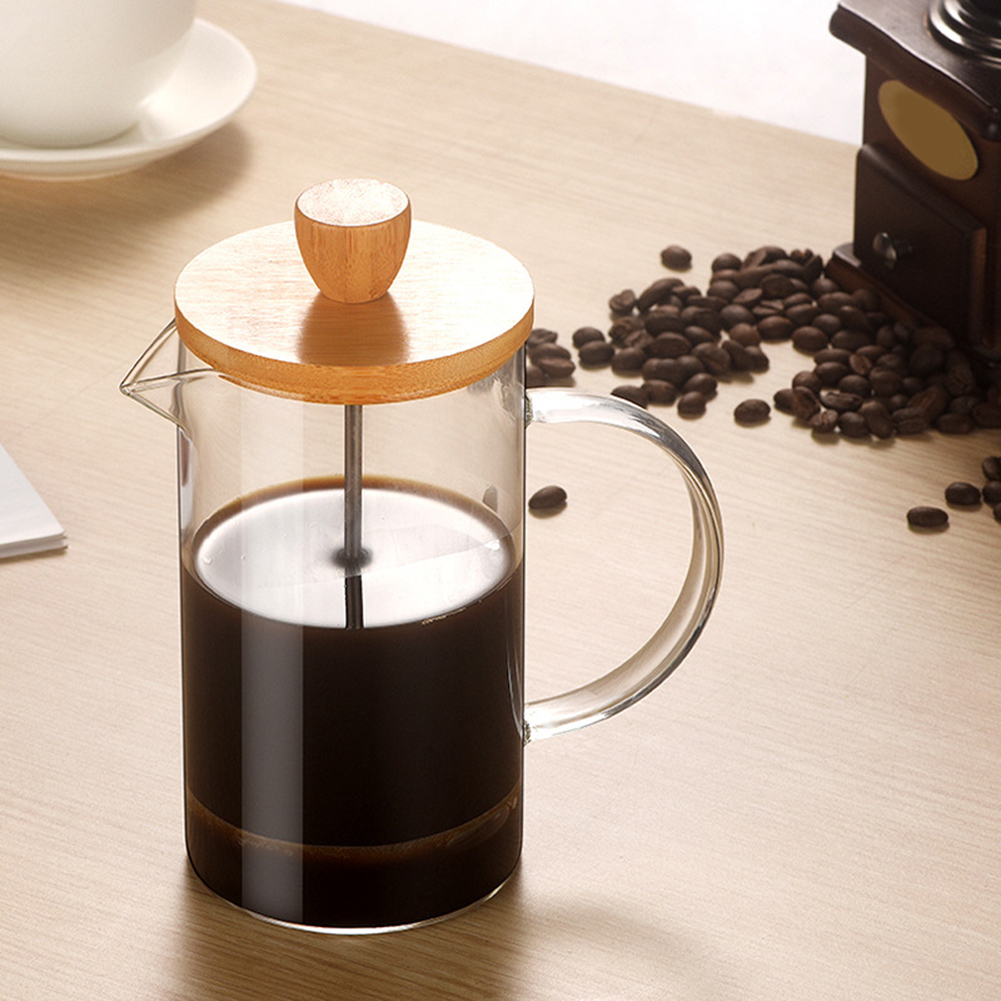 وعاء ضغط فلتر فرنسي منزلي متعد - مراجعة French Press Glass وسعره