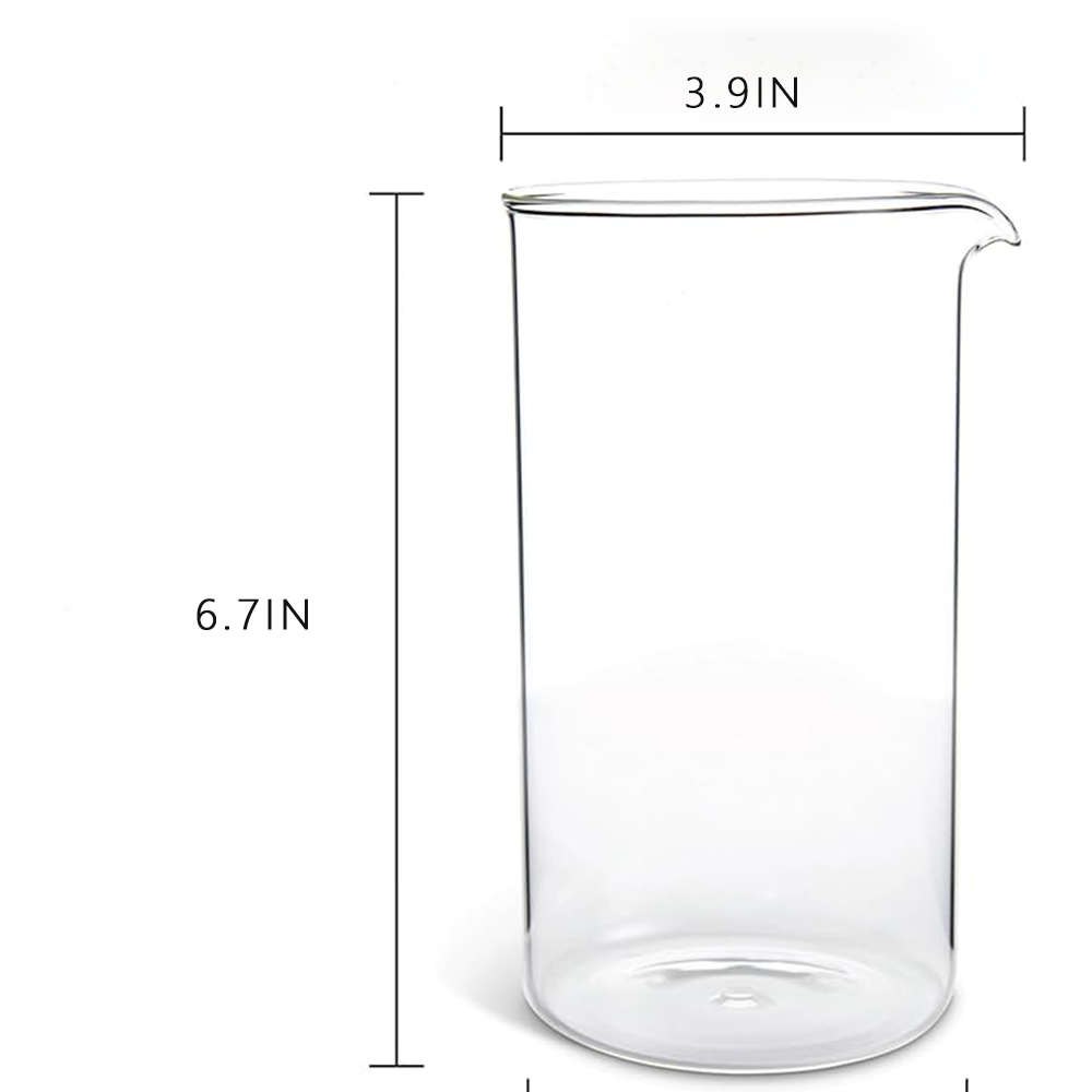 كوب زجاجي بديل عالمي من البورو - مراجعة French Press Glass وسعره