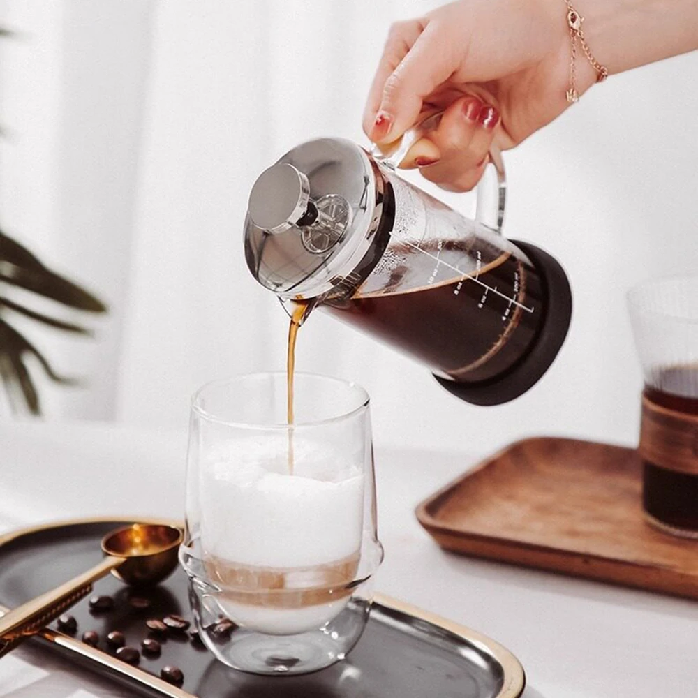 إبريق قهوة فرنسي زجاجي سعة 550 - مراجعة French Press Glass وسعره