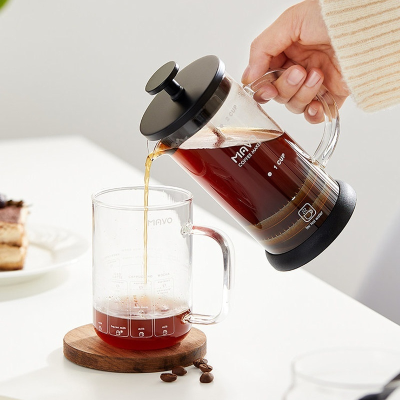 ماكينة صنع القهوة الفرنسية من  - مراجعة French Press Glass وسعره