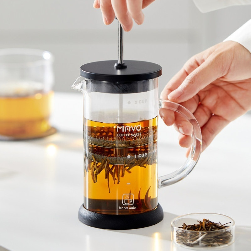 ماكينة صنع القهوة الفرنسية من  - مراجعة French Press Glass وسعره