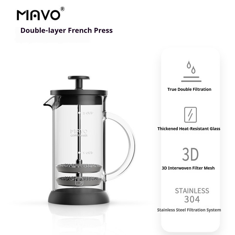ماكينة صنع القهوة الفرنسية من  - مراجعة French Press Glass وسعره